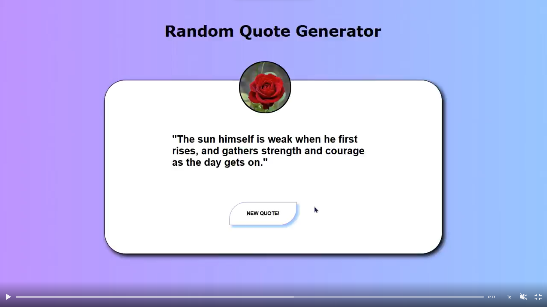 Random Quote Generator